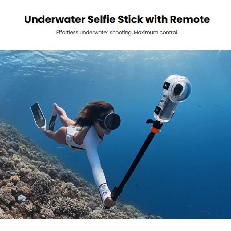 Per Insta360 X6 / X4 Air / X5 / Ace Pro 2 Asta per selfie subacquea originale con telecomando, Underwater Selfie Stick
