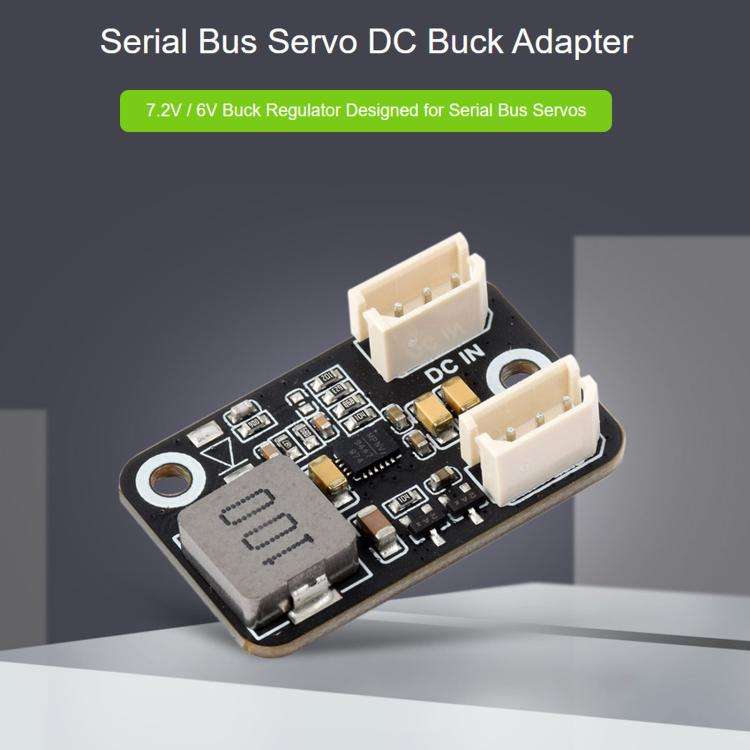 Regolatore buck per servomotori con bus seriale, mini modulo adattatore buck CC., Waveshare  7.2V, Waveshare 6V