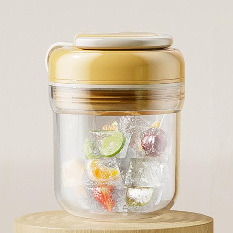 Stampo per cubetti di ghiaccio, tazza con pressa portatile per ghiaccio, Orange 380ml, Green 380ml, White 380ml, Orange 550ml, Green 550ml, White 550ml