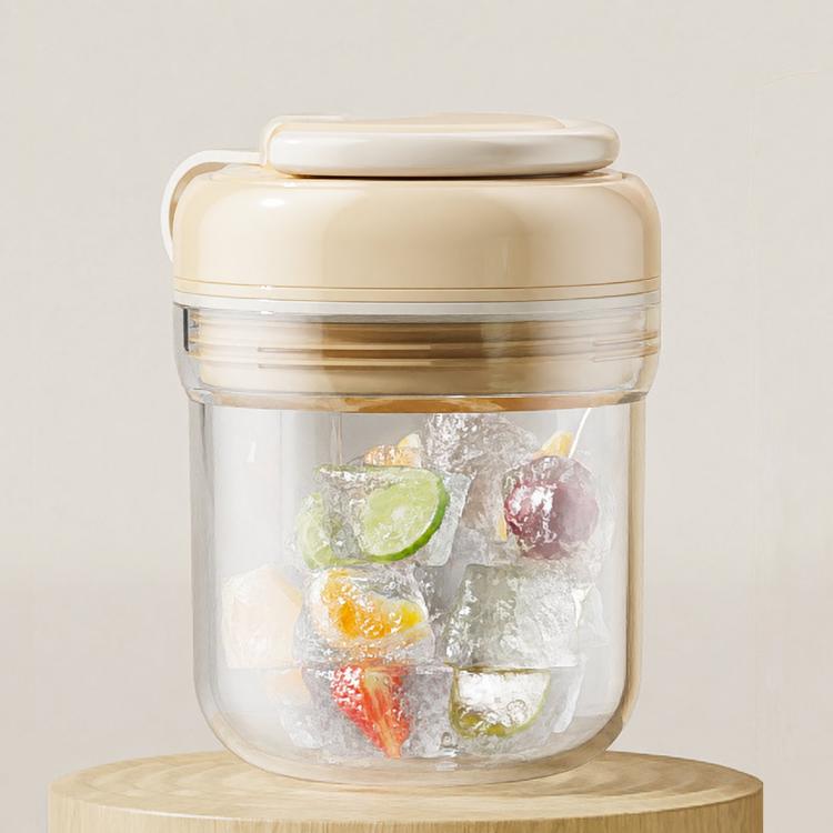 Stampo per cubetti di ghiaccio, tazza con pressa portatile per ghiaccio, Orange 380ml, Green 380ml, White 380ml, Orange 550ml, Green 550ml, White 550ml