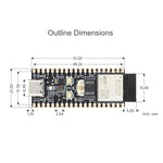 Scheda di sviluppo Waveshare ESP32-C5 Dual-Band Wi-Fi 6 con processore single-core a 240 MHz, Without Pinheader, With Pinheader
