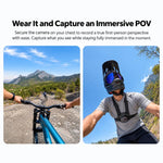 Supporto pettorale originale 2.0 per Insta360 X6 / X5 / Ace Pro 2 / GO Ultra., Chest Mount 2.0