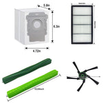 Kit di ricambio per aspirapolvere iRobot Roomba S9 / S9 Plus 9150 9550: 4 spazzole, 6 filtri, 6 sacchetti, 6 spazzole laterali., 20 In 1