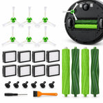 Kit di ricambio per iRobot Roomba i7 / i7+ / E5 / E6, include 4 spazzole in gomma, 8 filtri e 6 spazzole laterali., 2+8+6
