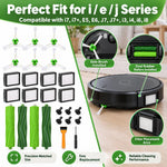 Kit di ricambio per iRobot Roomba i7 / i7+ / E5 / E6, include 4 spazzole in gomma, 8 filtri e 6 spazzole laterali., 2+8+6