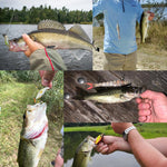Set da 3 pezzi HENGJIA JM0633B - Swimbait snodate multisegmento a affondamento lento