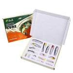 Kit di esche da pesca HENGJIA da 18 pezzi/scatola, esche rigide e morbide di vario tipo, set da pesca in scatola