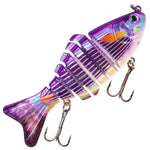 HENGJIA JM074 Esche artificiali da pesca Swimbait multi-snodate affondanti, esche rigide multi-segmentate, 9.7cm 15g