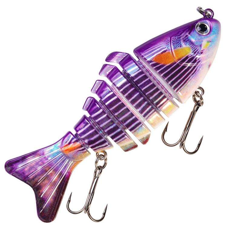HENGJIA JM074 Esche artificiali da pesca Swimbait multi-snodate affondanti, esche rigide multi-segmentate, 9.7cm 15g