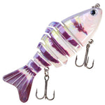 HENGJIA JM074 Esche artificiali da pesca Swimbait multi-snodate affondanti, esche rigide multi-segmentate, 9.7cm 15g
