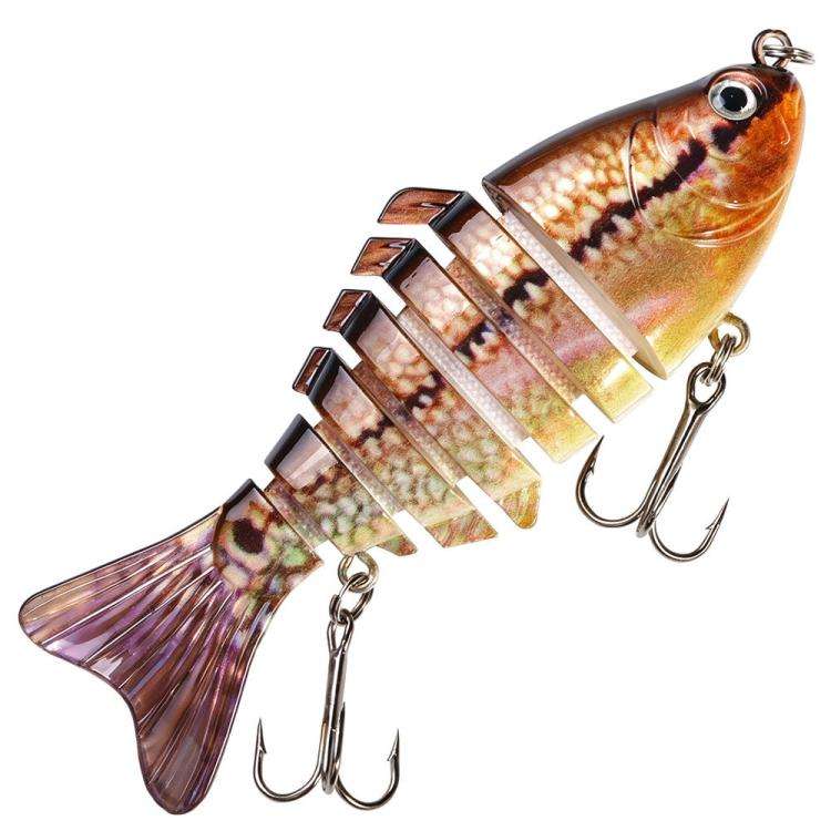 HENGJIA JM074 Esche artificiali da pesca Swimbait multi-snodate affondanti, esche rigide multi-segmentate, 9.7cm 15g