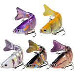 HENGJIA JM074 Esche artificiali da pesca Swimbait multi-snodate affondanti, esche rigide multi-segmentate, 9.7cm 15g