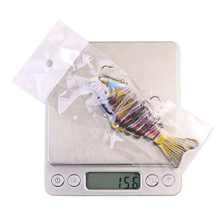 HENGJIA JM074 Esche artificiali da pesca Swimbait multi-snodate affondanti, esche rigide multi-segmentate, 9.7cm 15g