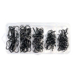Kit di ami da pesca a tre punte HENGJIA FH042 in acciaio ad alto tenore di carbonio con ardiglione, 100 PCS/Box