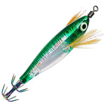 HENGJIA SJ067 Artificiali Squid Jig Fluorescenti Effetto Laser – Esca a Forma di Gambero per Cefalopodi, 8cm 5.5g