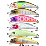 HENGJIA MI180 Micro Minnow – Esche rigide affondanti (slow sinking), 4.6cm 3g