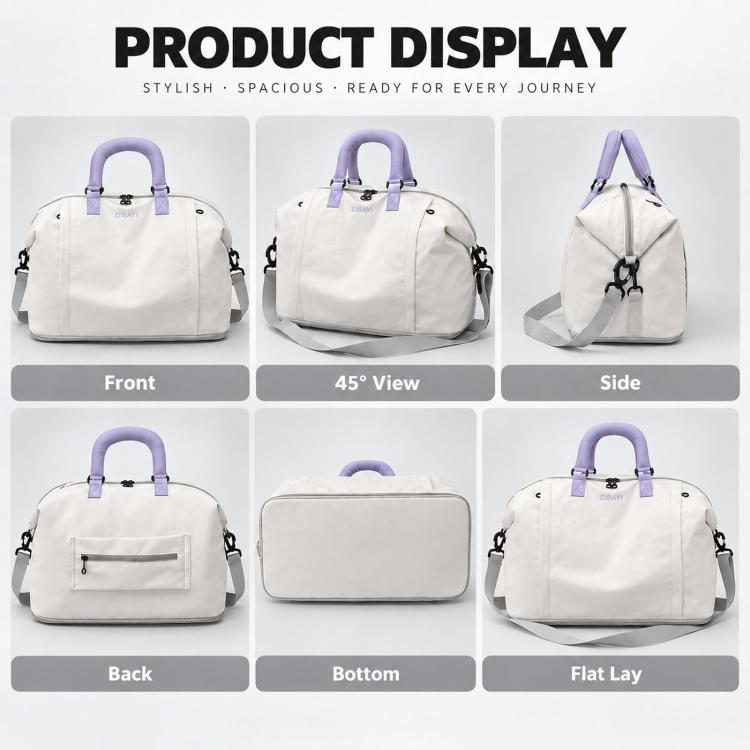 Travel Duffel Bag for Women Expandable Weekender Bag with Wet Pocket