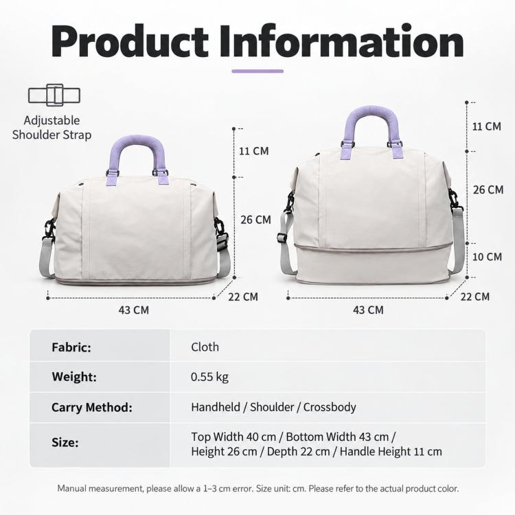 Travel Duffel Bag for Women Expandable Weekender Bag with Wet Pocket