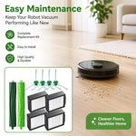 Replacement Kit For iRobot Roomba i7 / i7+ / i3 / i3+ / i4 / i6 / i6+ / i8 / i8+ / E5 / E6 Robot Vacuum, 10 In 1, 16 In 1, 3 Pairs Main Brush, 3 PCS/Pack Side Brush