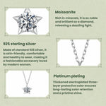 S925 Sterling Silver 1-Carat Sparkling Moissanite Necklace, MSN079
