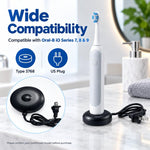 3768 Magnetic Charger Base For Oral-B iO Series 7 / 8 / 9 Electric Toothbrushes, US Plug Black