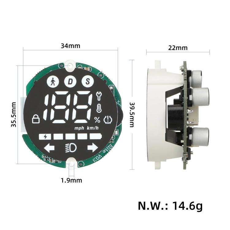 For Xiaomi Electric Scooter Elite Round Bluetooth Dashboard Circuit Board, 20km/h, 25km/h