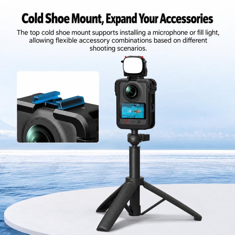 For DJI Osmo 360 / II Flymile Protective Cage Lens Cap Expansion Shell, For DJI Osmo 360 / II