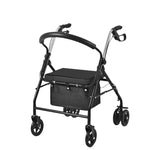Folding Rollator Walker with Seat Heavy Duty 6-Wheel Senior Shopping Cart Walker, Black/Fabric Bag/No Pedal, Black/Wire Basket /No Pedal, Black/Fabric Bag/With Pedal, Black/Wire Basket/With Pedal, Red/Fabric Bag/No Pedal, Red/Wire Basket/No Pedal      ...
