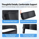Universal Wheelchair Headrest Attachment Backrest Extension with Metal Mounting Clamps, 39x36cm, 44x37cm