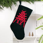 Velvet Christmas Stocking Large Plush Holiday Hanging Stocking for Fireplace Mantel Christmas Tree Decor