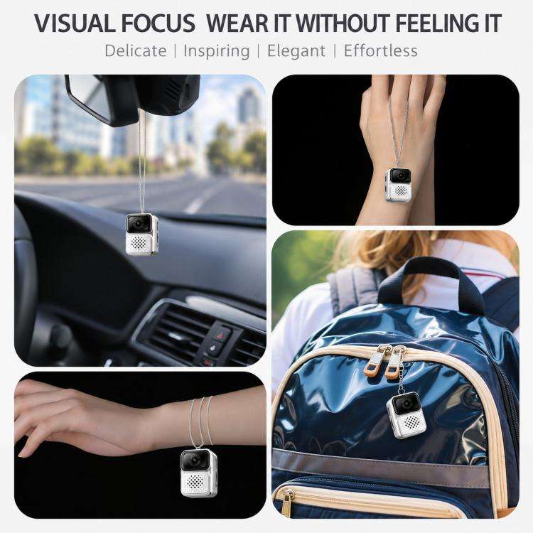 Mini Wearable Camera Necklace 1080P Small Body Camera Digital Recorder Pendant