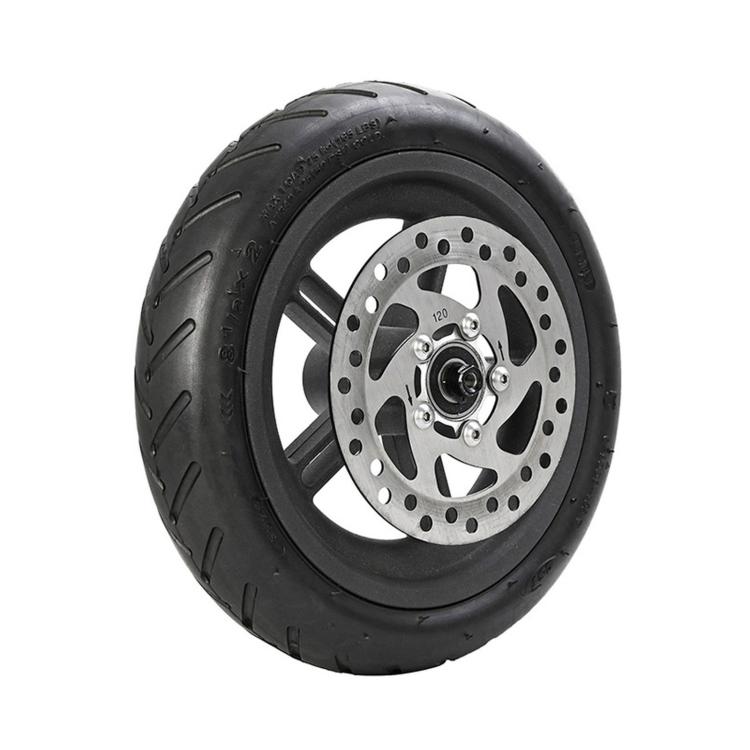 For Xiaomi M365 Pro Pneumatic Drive Wheel Rear Hub With 120mm Brake Disc, With 120mm Brake Disc