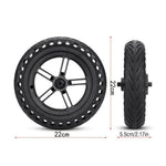 For Xiaomi M365 External Honeycomb Solid Tire Rear Drive Wheel Hub With 110mm Brake Disc, External Honeycomb Solid Tire With 110mm Brake Disc