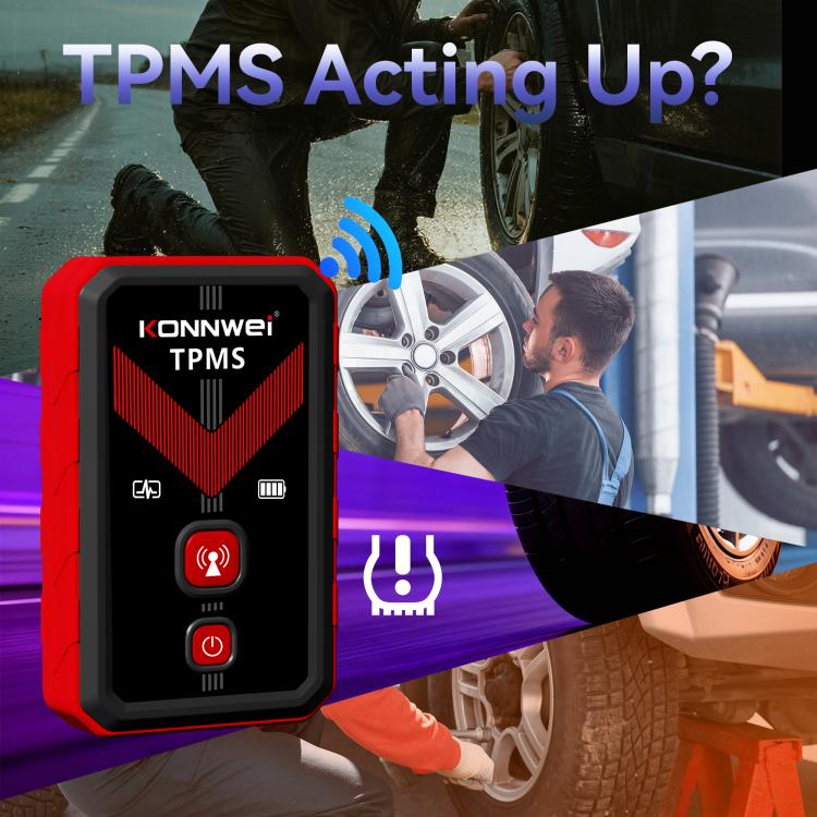 KONNWEI Tire Pressure Monitoring System Connector Supports Bluetooth Version 5.2, TK100+ Sensor
