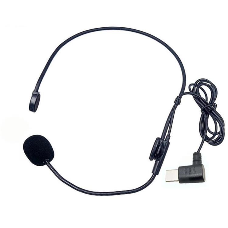 Online Class Talk Game Voice USB Headset Microphone, Type-C Straight Plug, Type-C Angled Plug