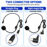 Online Class Talk Game Voice USB Headset Microphone, Type-C Straight Plug, Type-C Angled Plug