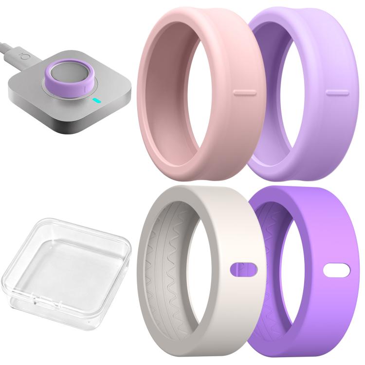 4 PCS/Box AhaStyle WG207 Silicone Finger Ring Cover, For Oura Ring Gen 4 / 4 Ceramic / Gen 3