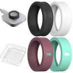 4 PCS/Box AhaStyle WG207 Silicone Finger Ring Cover, For Oura Ring Gen 4 / 4 Ceramic / Gen 3