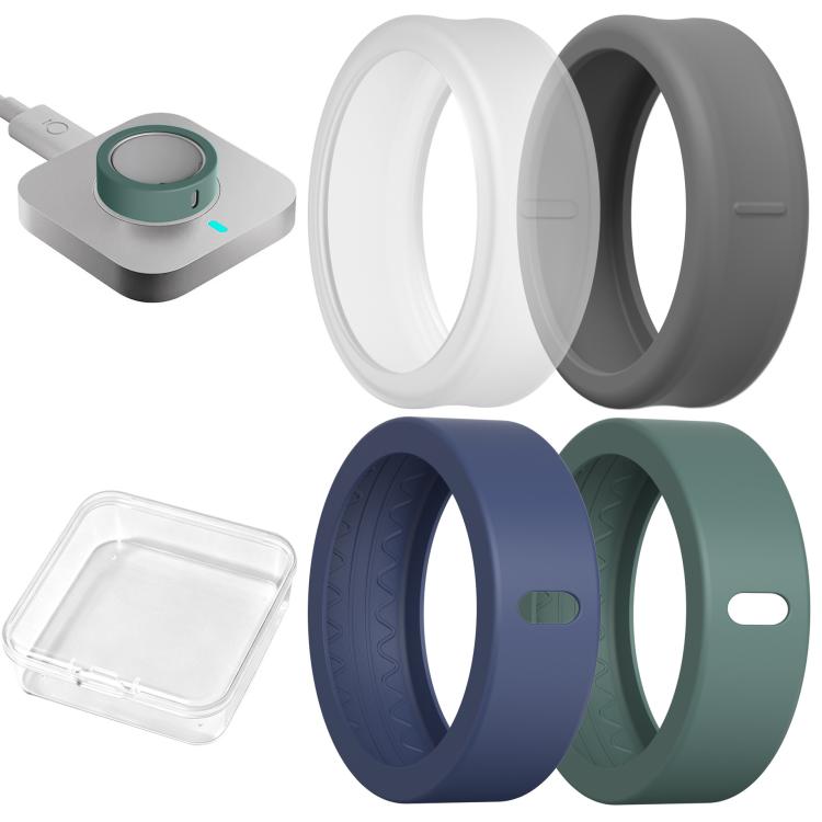 4 PCS/Box AhaStyle WG207 Silicone Finger Ring Cover, For Oura Ring Gen 4 / 4 Ceramic / Gen 3