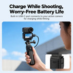 LKTOP 5000mAh Battery Handle For DJI Osmo Action 6 / Osmo 360 / Action 5 Pro Power Hand Grip, Osmo Battery Handle