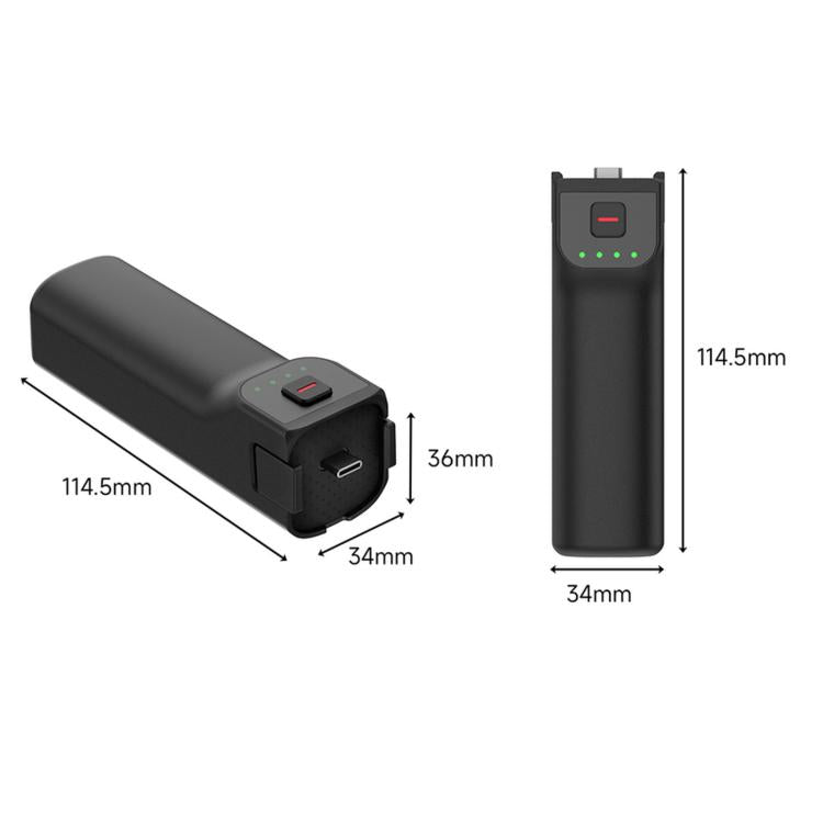 For Insta360 Luna Ultra / Pro LKTOP 5000mAh Battery Handle Power Hand Grip, Luna Battery Handle Black, Luna Battery Handle White