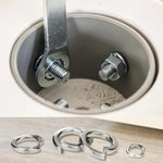 304 Stainless Steel Spring Lock Washer Assortment Kit Metric M2-M12 Split Lock Washers, 480 PCS/Box