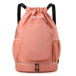 Portable Oxford Cloth Badminton Backpack Sports Drawstring Bag