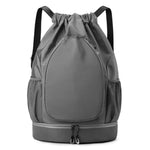 Portable Oxford Cloth Badminton Backpack Sports Drawstring Bag