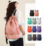 Portable Oxford Cloth Badminton Backpack Sports Drawstring Bag