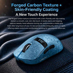 LANGTU M8-LED-Pro Tri-Mode Wireless Gaming Mouse With LED Display & RGB Charging Dock, Black Carbon Fiber Pattern Dual 1K, Silver Carbon Fiber Pattern Dual 1K, Blue Carbon Fiber Pattern Dual 8K
