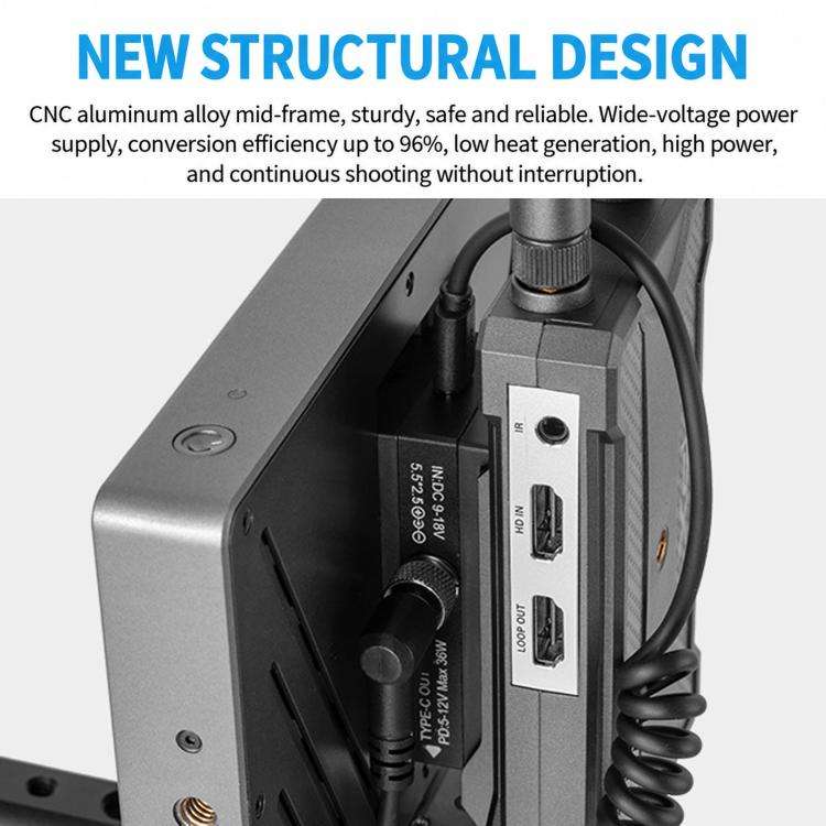 FOMITO NPF-2DC DC Version NP-F Battery Port 3-Way Converter D-Tap To NPF-F550/F750/F970 Dual Side Dummy Battery, Spring Wire, Line