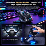 Inphic ZHEN Tri-Mode Wireless Gaming Mouse With OLED Display, Magnetic Charging Dock