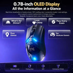 Inphic ZHEN Tri-Mode Wireless Gaming Mouse With OLED Display, Magnetic Charging Dock