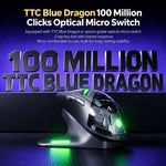 Inphic ZHEN Tri-Mode Wireless Gaming Mouse With OLED Display, Magnetic Charging Dock